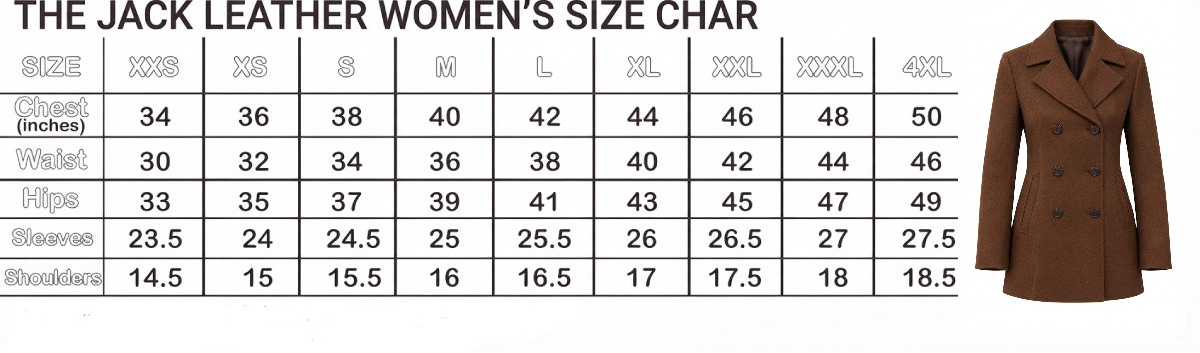 Classic Brown Double-Breasted Wool Blend Coat for Women