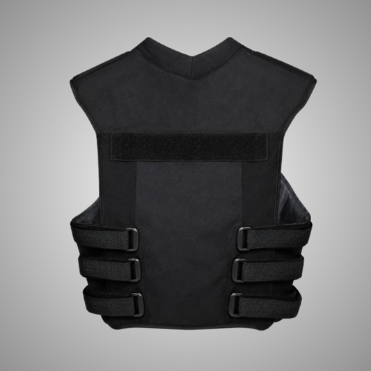 Men's Skull Flame Biker Vest – Black Motorcycle Style