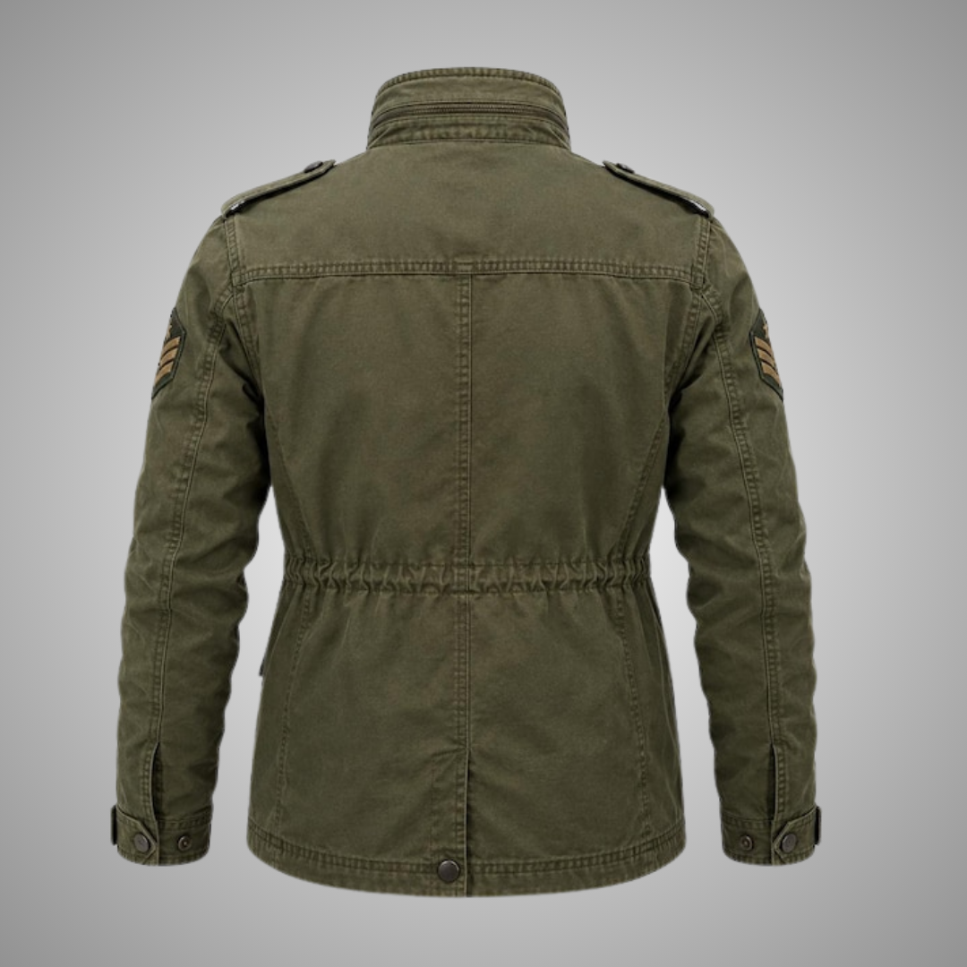 Men's Olive Green Tactical Military Field Jacket