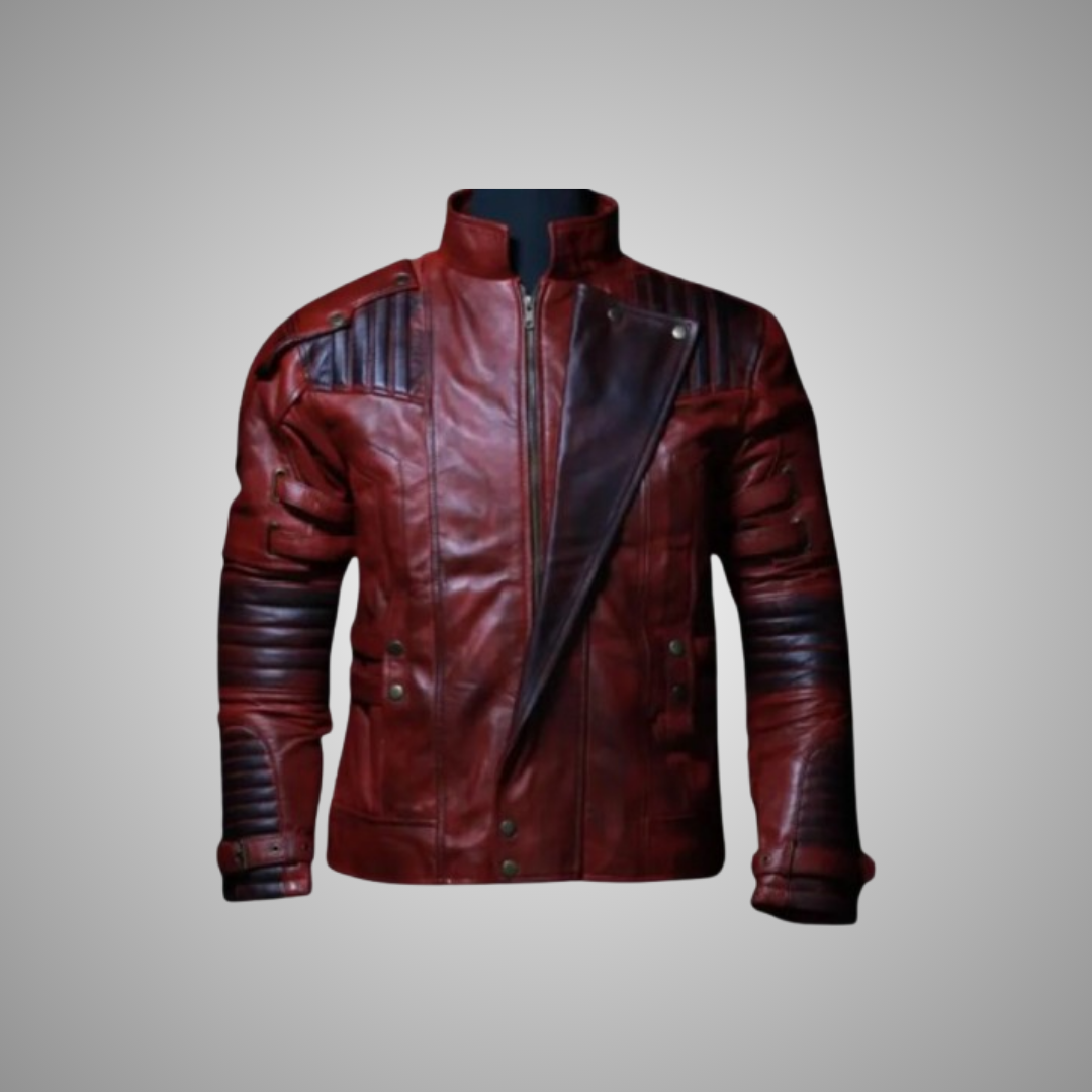 Men's Maroon Leather Jacket – Vintage Cosplay Jacket Galaxy